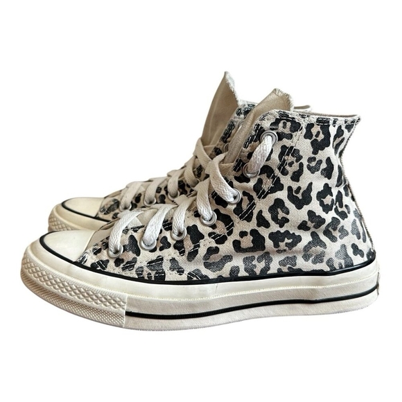 Converse Chuck Taylor All Star High Top Leopard Print Sneakers Unisex 7/5 - Picture 6 of 11